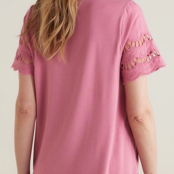 Vietta Eyelet Tee - Picture 3 of 7